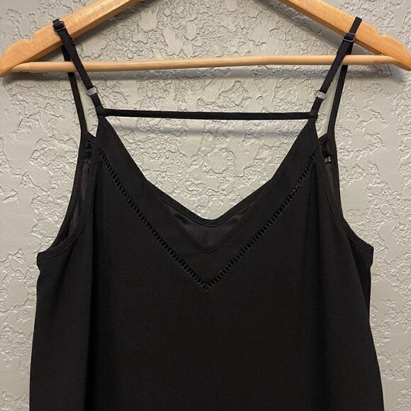 Gianni Bini Solid Black Cutout Slip Dress - Picture 3 of 8